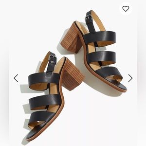 Madewell Abbi Heeled Sandal in Black